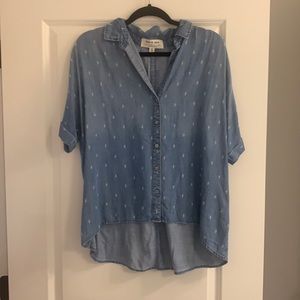 Cloth and stone denim top